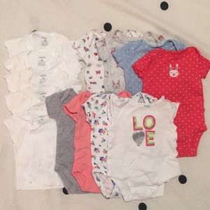 Newborn onesie lot
